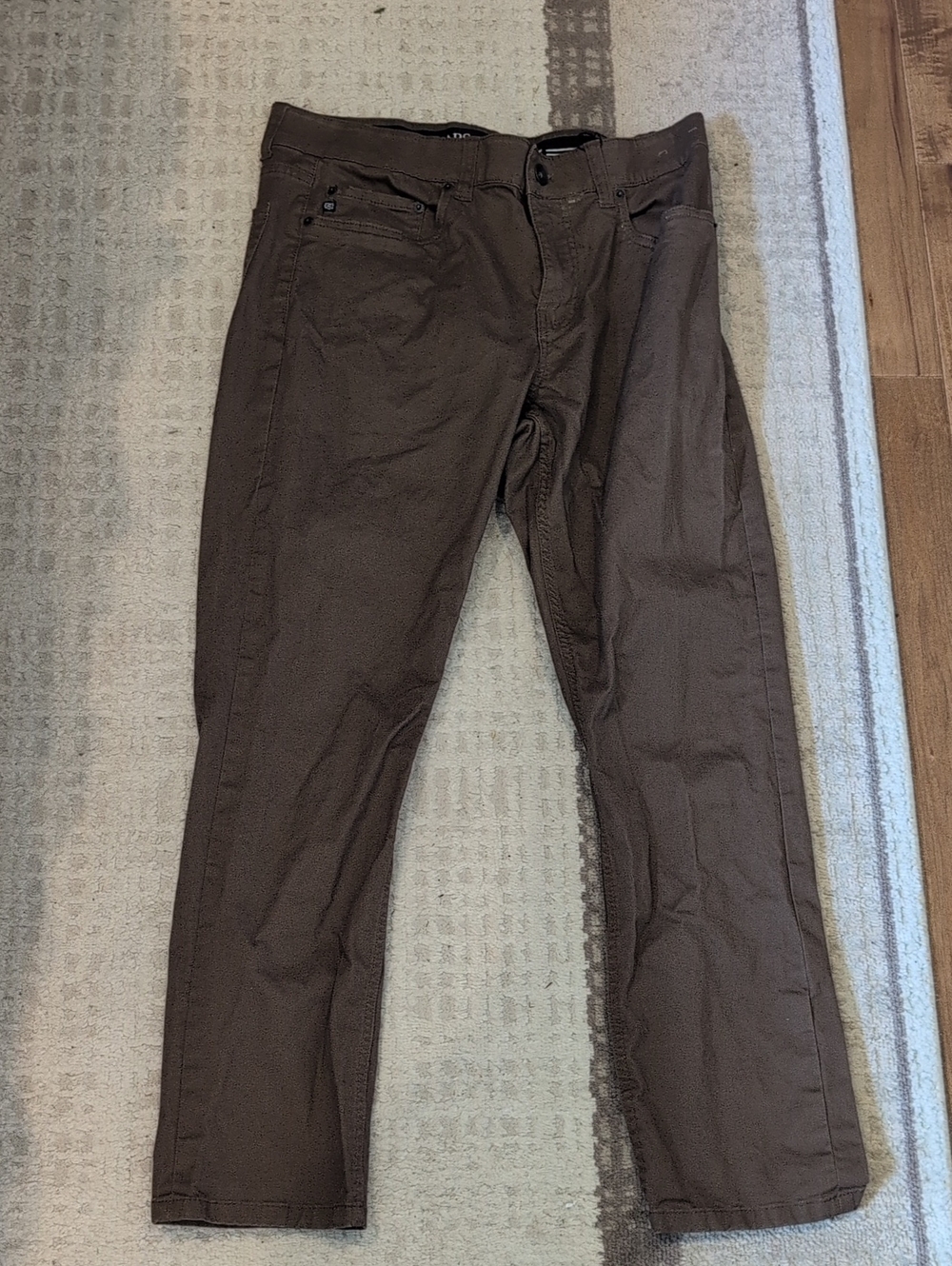 Chaps Brown Casual Trousers